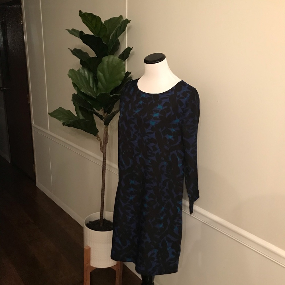 J Crew Long Sleeve Shift Dress